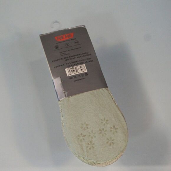 REHE Invisible Socks Laced Women Fashion No Slip Silicon Grip 2 Pairs - Picture 11 of 11